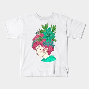 Grow positive thoughts | White Kids T-Shirt